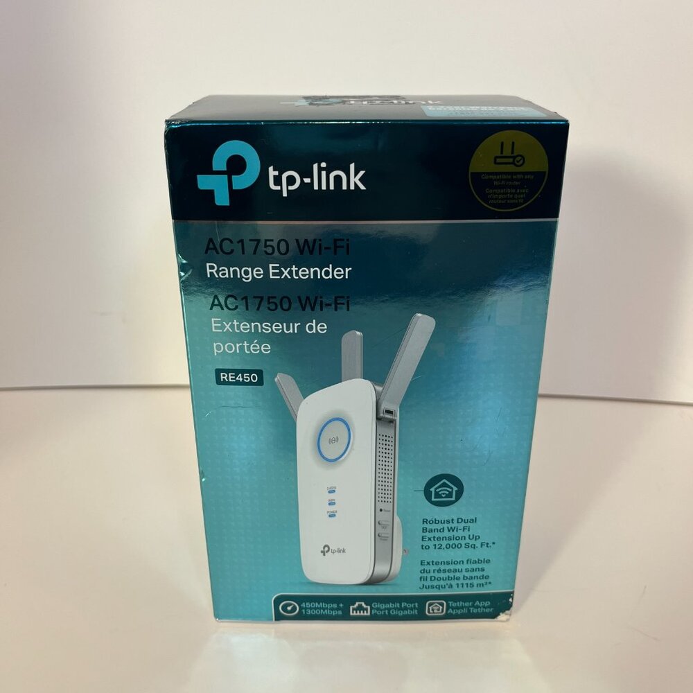WiFi Range Extender RE450 TP Link AC1750 Dual Band